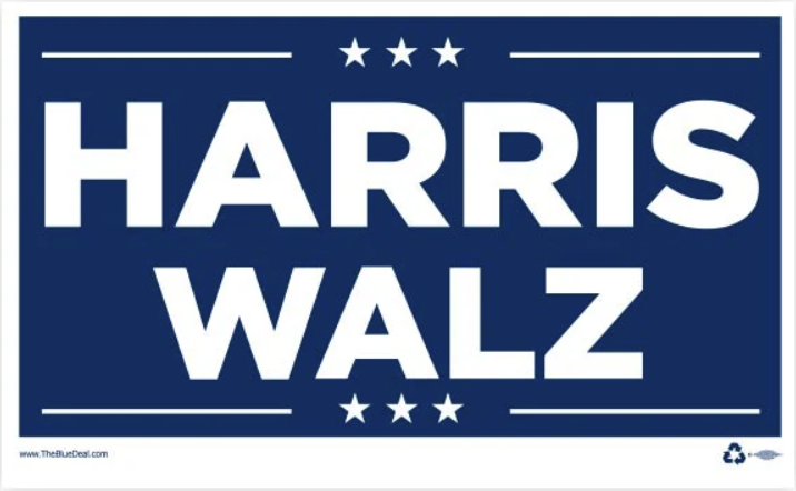 harris walz sign